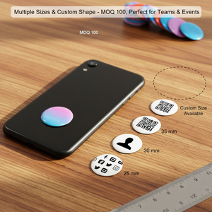 Carte de visite intelligente GSC en époxy avec fonction Tap to Share pour les réseaux sociaux, puce NFC 13,56 MHz 213/216 programmable, autocollant étanche, MOQ 100 - Product Image 2