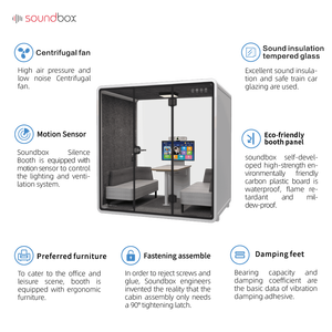 <span class=keywords><strong>Cabine</strong></span> téléphonique insonorisée pour <span class=keywords><strong>bureau</strong></span>, <span class=keywords><strong>prix</strong></span> d'usine, <span class=keywords><strong>cabine</strong></span> de réunion privée, réduction du bruit, <span class=keywords><strong>cabine</strong></span> <span class=keywords><strong>acoustique</strong></span> à faible bruit - Product Image 2