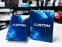 Boîte en carton personnalisée haut de gamme avec finition brillante, plusieurs tailles, impression couleur CMYK, logo personnalisé, emballage en carton en gros