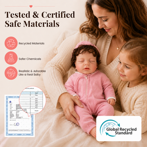 BAkwbwBY Muñeca Bebé <span class=keywords><strong>Reborn</strong></span> Realista de Silicona Sólida de 18 Pulgadas, Certificada por ASTM, con Expresión de Sueño - Product Image 5