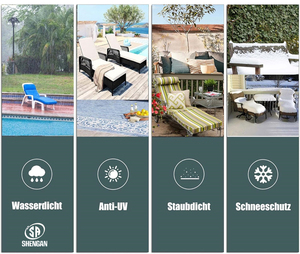 Bâche imperméable résistante aux UV extérieur jardin hiver neige été <span class=keywords><strong>chaise</strong></span> <span class=keywords><strong>longue</strong></span> <span class=keywords><strong>housse</strong></span> de protection - Product Image 6