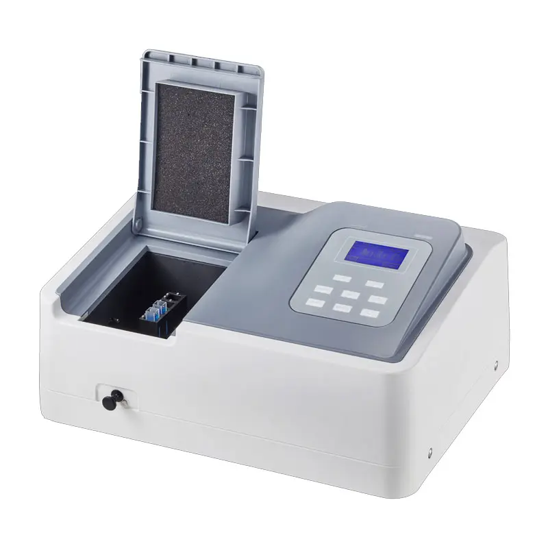 Low price spectrophotometer Single Beam spectrophotometer device with 325-1000nm Wavelength Range