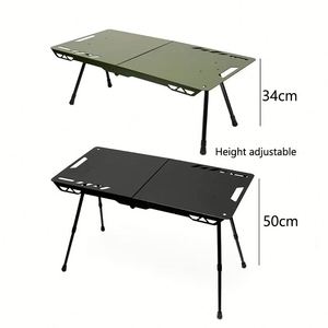 Outdoor Multifunctional Lifting Camping Aluminium Alloy <b>Adjustable</b> Folding <b>Table</b> - Product Image 1