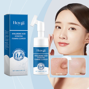 100ml Bubble Hyaluronic Acid Face Wash Mousse Vegan <span class=keywords><strong>Nettoyant</strong></span> pour le <span class=keywords><strong>visage</strong></span> pour les peaux grasses sèches <span class=keywords><strong>et</strong></span> sensibles Nettoyage en profondeur Hydratant - Product Image 4