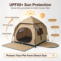 Tente de camping portable personnalisée pour animaux de compagnie, abri pliable imperméable pour chiens et chats avec maille respirante et protection solaire UPF50+