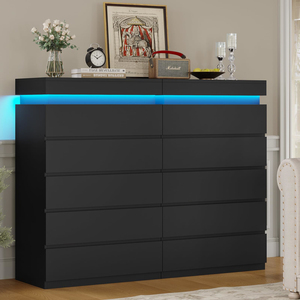 <span class=keywords><strong>Commode</strong></span> haute à <span class=keywords><strong>5</strong></span> <span class=keywords><strong>tiroirs</strong></span> avec lumière LED, <span class=keywords><strong>commode</strong></span> moderne <span class=keywords><strong>noire</strong></span> pour chambre à coucher, commodes avec <span class=keywords><strong>tiroirs</strong></span> - Product Image 6
