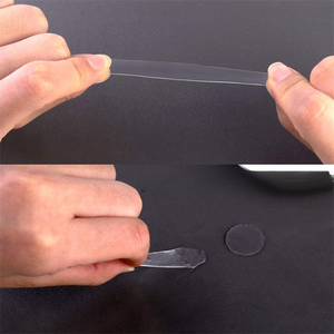 Bán buôn tùy chỉnh cá nhân hai mặt keo chấm không thấm nước vòng trong suốt nhãn rõ ràng dính dán trang trí - Product Image 4