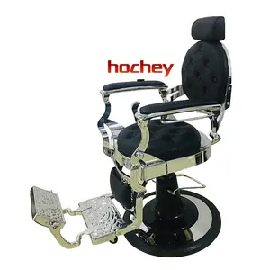 Hochey French Design Salon Barbershop Hydraulic Pump Barber Chair For Men Barbershop Exclusive Chair