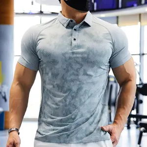 5A抗菌冰薄技术面料男士马球运动衬衫凉爽干燥性能男士高尔夫马球t恤
