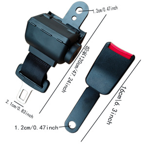 Cinturones de Seguridad Retráctiles Automáticos de 15 cm con Base de 3 Puntos para Autobús, Autobús Escolar y Vehículo de Pasajeros - Product Image 1