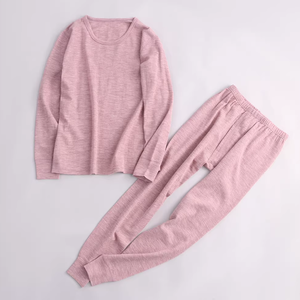 <span class=keywords><strong>Ensemble</strong></span> de sous-vêtements thermiques en laine mérinos pour femmes, manches longues, respirant, séchage rapide, antibactérien, écologique, couche de base pour l'hiver - Product Image 3