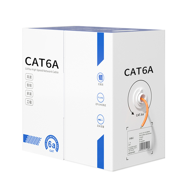 Direct Manufacturer Cat6a 305m 1000ft Utp Pure Copper Outdoor Network Cable 23awg LAN Cable