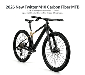 트위터 M10 카본 파이버 MTB 27.5 & 29인치 옵션 무선 13단 경량 산악자전거 (남성용 야외 오프로드 사이클링) - Product Image 1