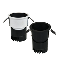 Mini boîtier en aluminium encastré avec découpe 60mm/90mm/120mm Clip sans outil pour projecteur réglable au plafond