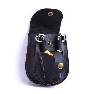 Sac de transport en cuir Ztc515 marron et noir, pochette de ceinture durable pour lance-pierre, support pour billes en acier, pour sports de plein air et jouets - Product Image 2