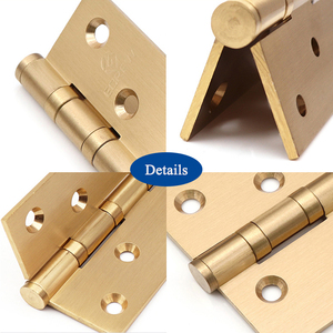 Bisagras de Puerta con Rodamientos de Bolas de Latón Sólido <span class=keywords><strong>ECREW</strong></span>, 4"x3"x3mm, Resistentes, Acabado Satinado, para Puertas de Madera, Uso en Hoteles, Bajo Ruido, 50 Pares - Product Image 6
