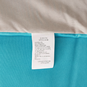 Set di trapunta a molla a forma di re turchese - Product Image 1