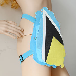 Sac de jambe de sport imperméable imprimé avec des drapeaux de pays, sac de cuisse de fitness unisexe, pochette pour télé<span class=keywords><strong>phone</strong></span> en PU avec fermeture éclair - Product Image 6