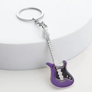 Mini Guitare Électrique en Émail Porte-clés Breloque <span class=keywords><strong>pour</strong></span> Sac à Main Sac à Dos Cadeau <span class=keywords><strong>pour</strong></span> Musiciens Amateurs de Musique - Product Image 4