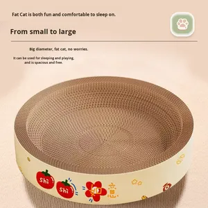 Cama para Gatos Integrada com Arranhador Oval Gigante de Alta Qualidade, Resistente ao Desgaste, para Todas as Estações - Product Image 2