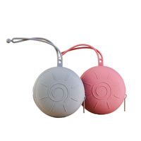 Ensemble d'étuis porte-sucette en silicone, mignon sac de pochette portable pour sucette, sac suspendu pour poussette facile à nettoyer