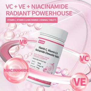 Comprimés à croquer OEM/ODM de <span class=keywords><strong>Vitamine</strong></span> C, E et Niacinamide, adsorbant, améliore la peau rugueuse, spécial régime sportif adulte, apporte de l'énergie 0,8g - Product Image 2