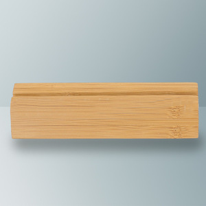 Porta menús minimalista moderno de bambú y madera para cafeterías y restaurantes, tarjeta de pedidos de bambú, tarjeta de vinos, soporte para menús, personalizable. - Product Image 1