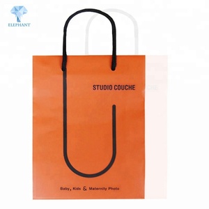 Custom Hot Sale Latest Fashion Luxury Baby Gifts Packing Colored Kraft Paper Bag - Product Image 3