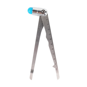 Marteau de percussion Hunter en acier inoxydable avec règle d'angle graduée pour examen neurologique et test du réflexe du genou - Product Image 2