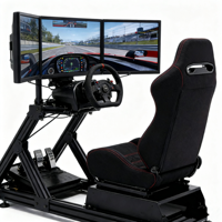 Chaise de simulateur inclinable style LK SR3, chaise de jeu de course robuste avec rail coulissant, montage universel