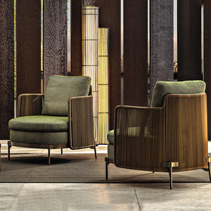 فناء حديقة في الهواء الطلق مصنوع من فيلا الفناء في جميع الأحوال الجوية أثاث مقاوم للماء فندق الترفيه كرسي قصب - Product Image 3