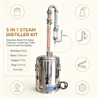 Équipement de distillation de laboratoire, kit d'appareils de distillation, ensemble complet de verrerie, gratuit pour une utilisation sûre en laboratoire