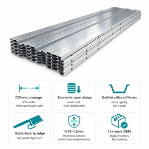 <span class=keywords><strong>Plaque</strong></span> <span class=keywords><strong>de</strong></span> plancher en <span class=keywords><strong>acier</strong></span> ondulé YX50-180-720 (connexion ouverte) – <span class=keywords><strong>Plaque</strong></span> <span class=keywords><strong>de</strong></span> support <span class=keywords><strong>de</strong></span> plancher en <span class=keywords><strong>acier</strong></span> <span class=keywords><strong>galvanisé</strong></span> pressé - Product Image 6