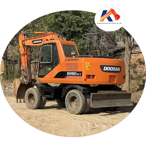 รถขุดตีนตะขาบ Doosan DH150W-7 ระบบไฮดรอลิก ชั่วโมงการทำงานต่ำ เหมาะสำหรับงานก่อสร้างถนนในเมือง พร้อมเครื่องยนต์ DB58TIS - Product Image 1