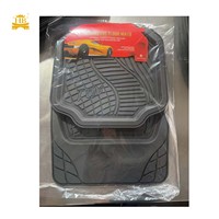 Tapis de sol universels pour voiture, tapis de voiture en PVC, accessoires universels, ensemble complet de 5 pièces