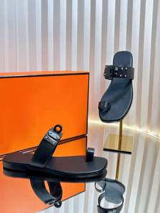 Sandalias Romanas de Diseño con Hebilla y Correa, de Color Sólido, para Verano, con Punta Descubierta, Planas, para Exteriores, de Playa, Modernas, Transpirables y Ligeras - Product Image 2