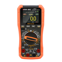 Multimeter Digital VICTOR 890 Series True RMS Layar Warna 2.4" Baterai Isi Ulang 18650 6000 Counts Multimetro Pintar