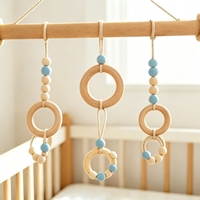 Natural Beech Wood Rings 10 Pcs Unfinished 6cm Solid Wooden Paint Craft Connectors Jewelry Making Business Gift Made China