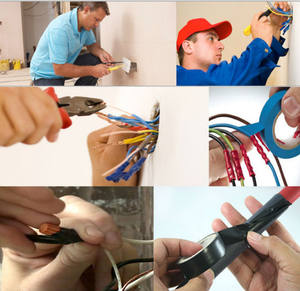 Черная 0,13 мм самоклеящаяся электрическая печатная низкая цена ПВХ изоляционная лента хорошего качества - Product Image 6