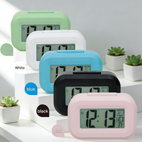 Mini Réveil Numérique Électronique de Bureau, Format de Poche, Fonction Snooze, Calendrier, Compte à Rebours, Température, Rétroéclairage pour Enfants et Étudiants