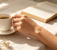 Bracelet minimaliste en acier inoxydable 316L, ange creux, chaîne fine, bijoux ange gardien, plaqué or 18 carats, cadeau pour femmes