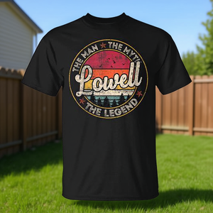 T-shirt personnalisé avec le nom de Lowell, le homme, le mythe, la légende - Product Image 3
