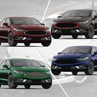 Pour Ford Focus 2015-2017 : Ensemble de déflecteurs de calandre inférieure et de cadre de feux antibrouillard, fabriqué en Chine F1EZ8200B