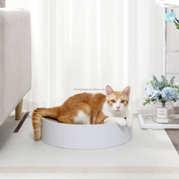Grattoir rond de chat de lit de chat de carton de papier de forme de bol le plus vendu