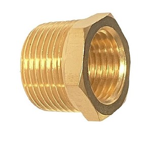 Messing reduzierer Sechs kant buchse Reduzier gussrohr verschraubung <span class=keywords><strong>3</strong></span>/4 "NPT-Stecker X 1/<span class=keywords><strong>2</strong></span>" NPT-Buchse Adapter - Product Image 1