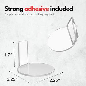 Étagère murale moderne en plastique adhésif à plusieurs niveaux pour figurines, support léger pour figurines d'<span class=keywords><strong>action</strong></span>, étagère facile à monter - Product Image 5