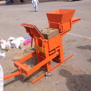 Blok döşeme toprak tuğla yapma makinesi fiyat beton blok makinesi manuel pres tuğla QMR2-40