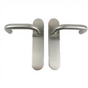 Manija de Puerta Moderna de Acero Inoxidable EN1906 para Hotel con Placa Trasera, Resistente al Fuego y 5 Años de Garantía - Product Image 3