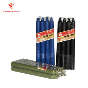 Fabricación Venta al por mayor Decoración del hogar Cera de parafina Venta al por mayor Bautismo Velas blancas Cementerio Stick Vela Proveedor - Product Image 4