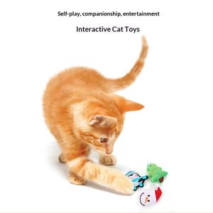 Giocattoli Interattivi per Gatti con Movimento, Auto-aiuto, Relax, Pulizia dei Denti, <span class=keywords><strong>Design</strong></span> di Orso e Balena in Peluche con Menta - Product Image 2
